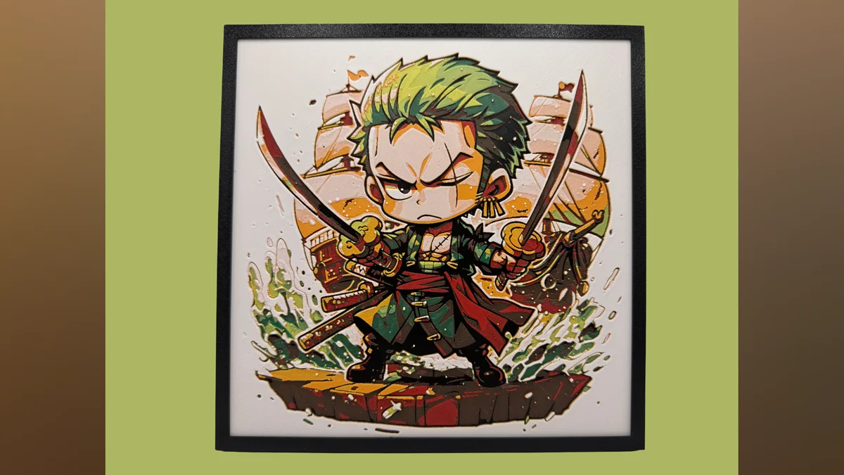 Roronoa Zoro - Chibi Edition - One Piece Hueforge by Canadian Gamer HueForge model: Roronoa Zoro - Chibi Edition - One Piece Hueforge by Canadian Gamer