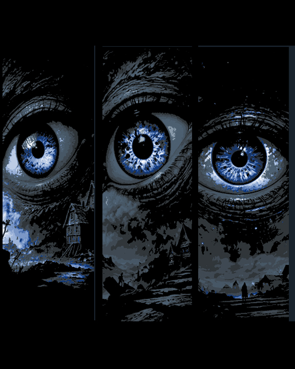 The watchful Eye Gazing down on the world - Set of 3 Bookmarks by BooneCo3d HueForge model: The watchful Eye Gazing down on the world - Set of 3 Bookmarks by BooneCo3d