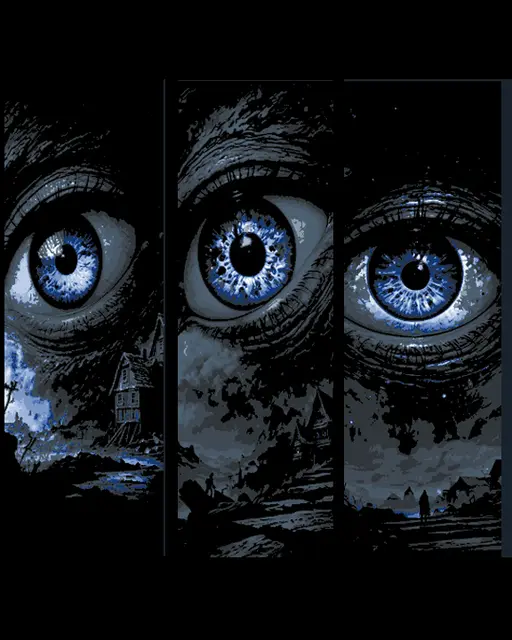 HueForge model: The watchful Eye Gazing down on the world - Set of 3 Bookmarks by BooneCo3d