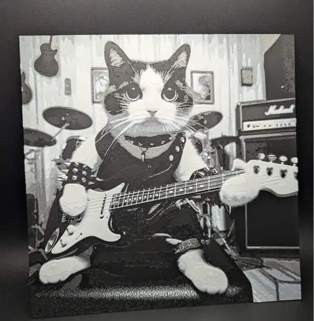 HueForge model: Punk Rock Kitty Hueforge by the_bearded_jedi