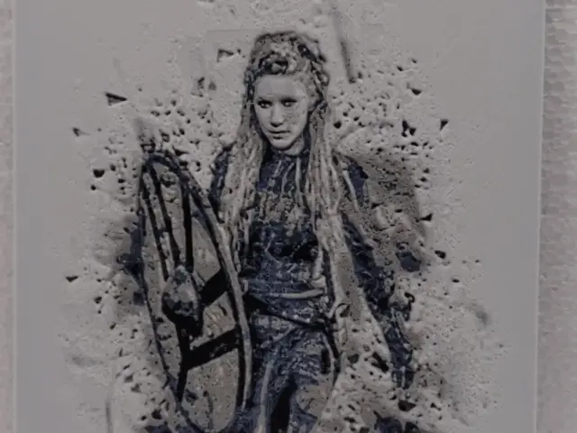 HueForge model: Vikings Lagertha by Asgar3D