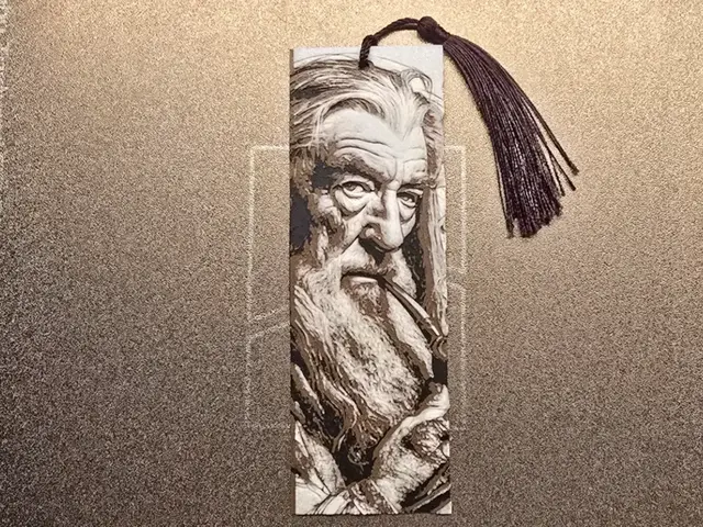 HueForge model: Bookmark - Gandalf by 3D-Mentiel