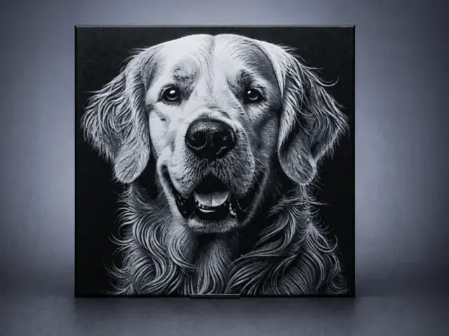 HueForge model: Golden Retriever dog by Aleksandr