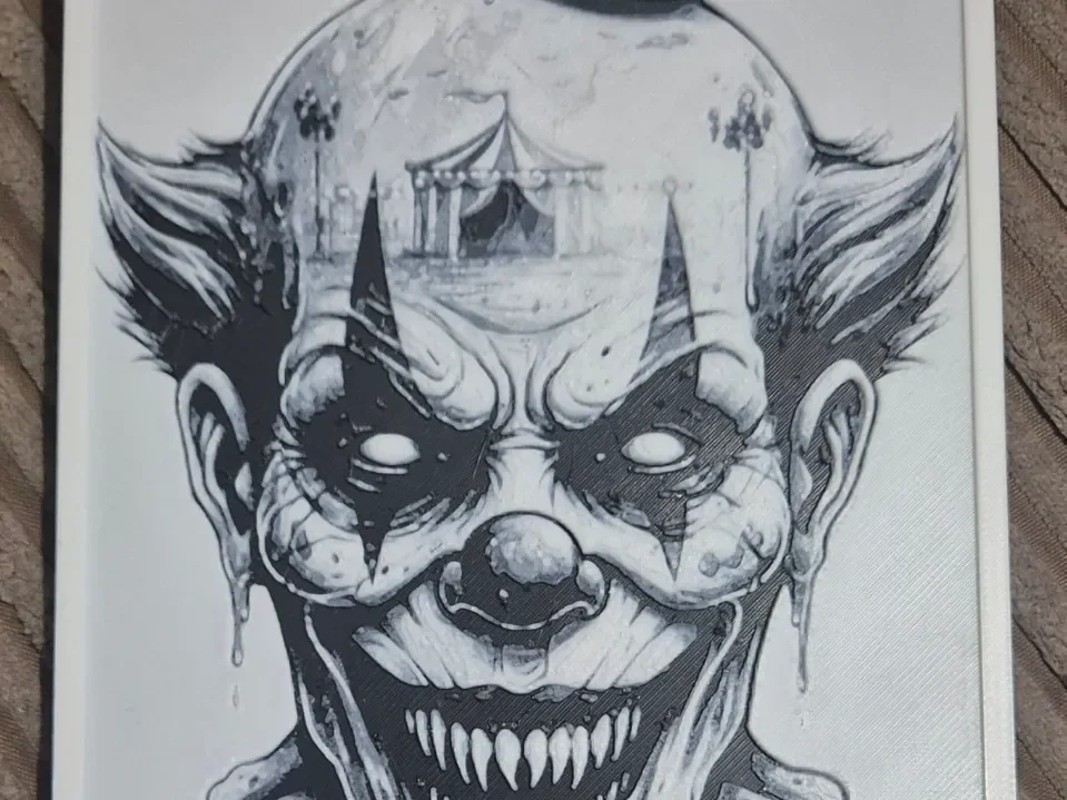 Scary Clown Hueforge by Buntsta HueForge model: Scary Clown Hueforge by Buntsta