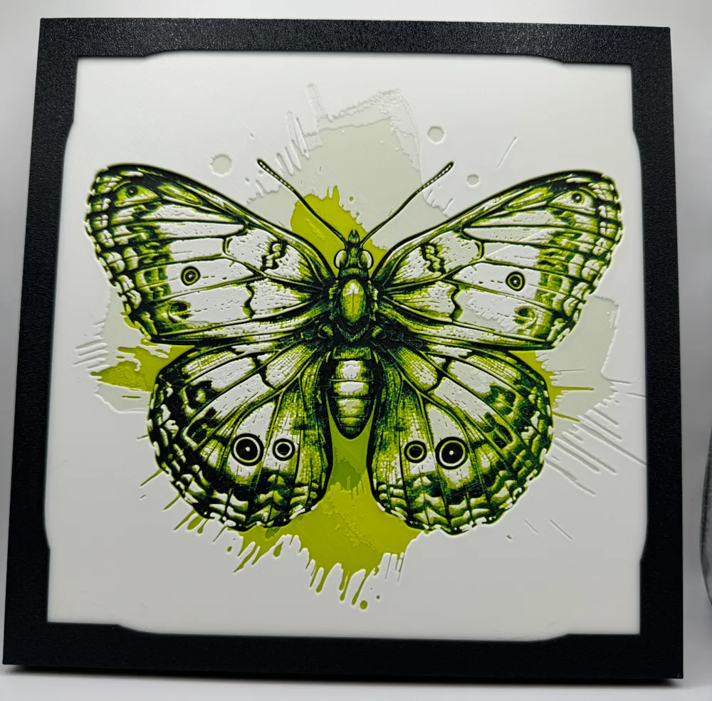 Butterfly - Clouded Sulphur - Hueforge by Canadian Gamer HueForge model: Butterfly - Clouded Sulphur - Hueforge by Canadian Gamer