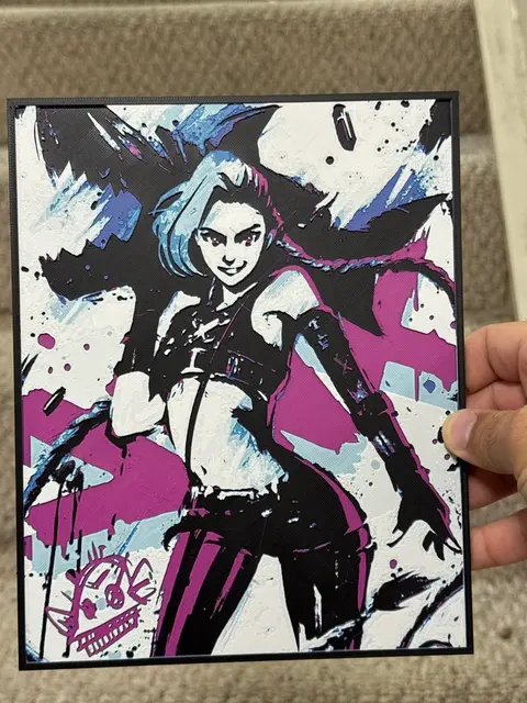 HueForge model: Jinx Color Pop by Strata Prints