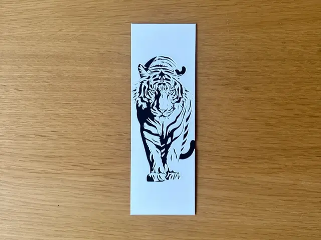 HueForge model: Tiger Bookmark by Copenhagen Crafter