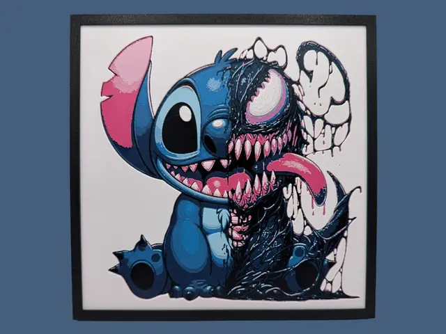 HueForge model: Venomized Stitch by Canadian Gamer