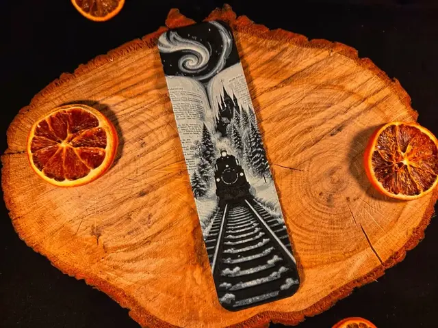 HueForge model: Harry Potter Magic book Hogwarts &train 3 bookmark by EternalDesigns3D