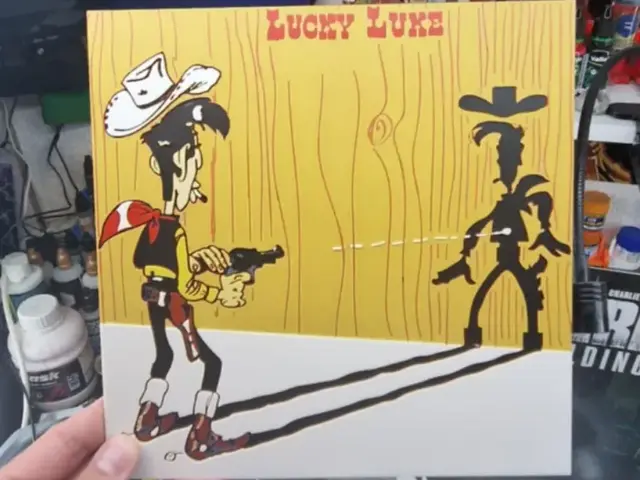 HueForge model: Lucky Luke Hueforge by Dakiren