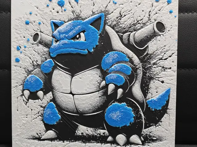 HueForge model: Blastoise by TheHueforgeLady