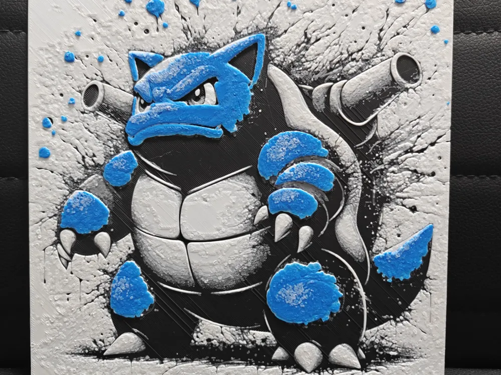 Blastoise by TheHueforgeLady HueForge model: Blastoise by TheHueforgeLady