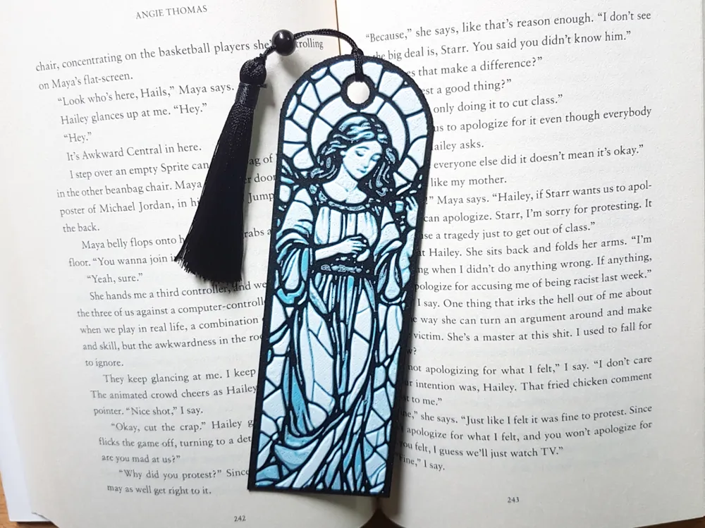 Bookmark, Stained Glass Angel by Dame Jo HueForge model: Bookmark, Stained Glass Angel by Dame Jo
