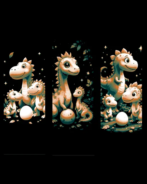HueForge model: The playful side of Dinosaurs - Kids or Young at Heart Set of Bookmarks by BooneCo3d