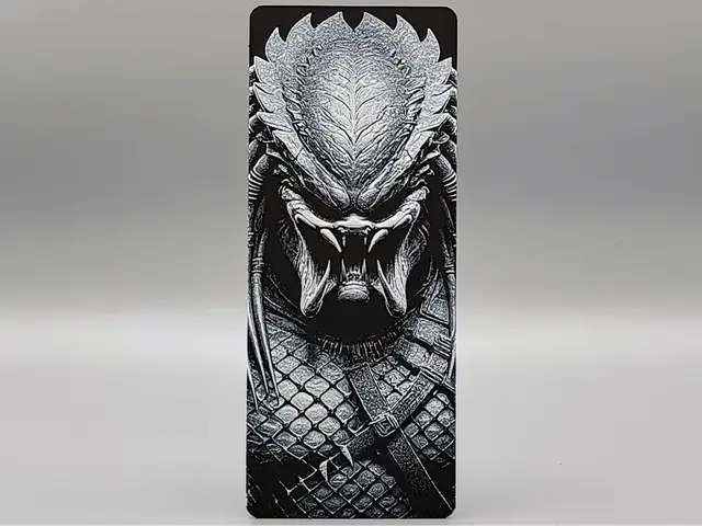 HueForge model: Predator: The Galactic Hunter Bookmark by Sarge