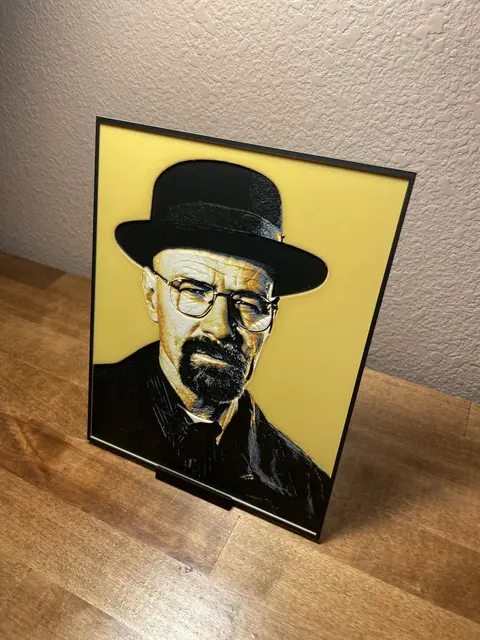 HueForge model: Heisenberg - Breaking Bad by Cloudy Nostalgia