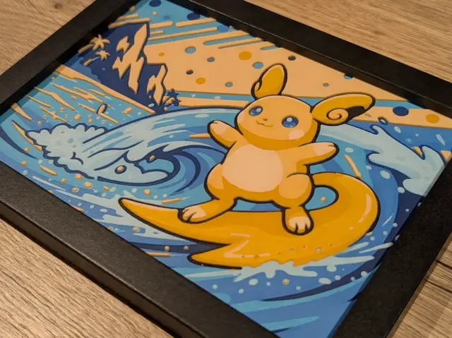 HueForge model: Alolan Raichu 7x5 Hueforge by Nextopia