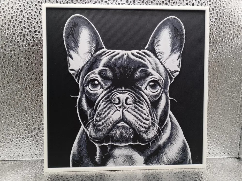 French Bulldog – Hueforge by Borishotch Industries HueForge model: French Bulldog – Hueforge by Borishotch Industries