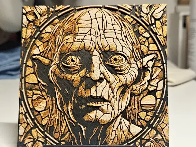 HueForge model: Sméagol Lord of the Rings by Mano's 3d_Art