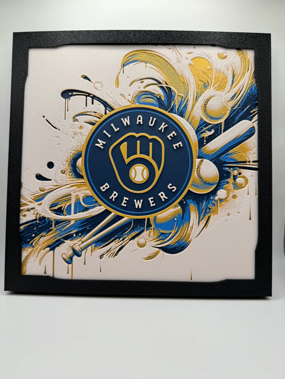 Milwaukee Brewers - MLB Hueforge by Canadian Gamer HueForge model: Milwaukee Brewers - MLB Hueforge by Canadian Gamer