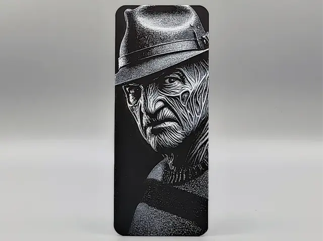 HueForge model: Freddy Krueger Bookmark - 0.2 Nozzle by Sarge