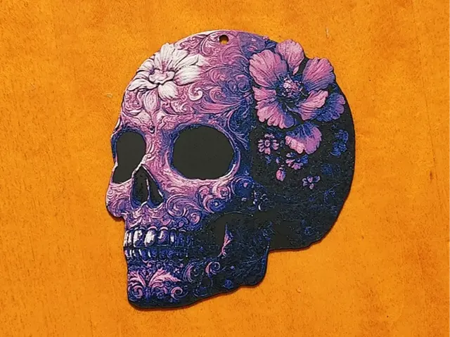 HueForge model: Sugar Skull Christmas Tree Decoration / Ornament by Sarge