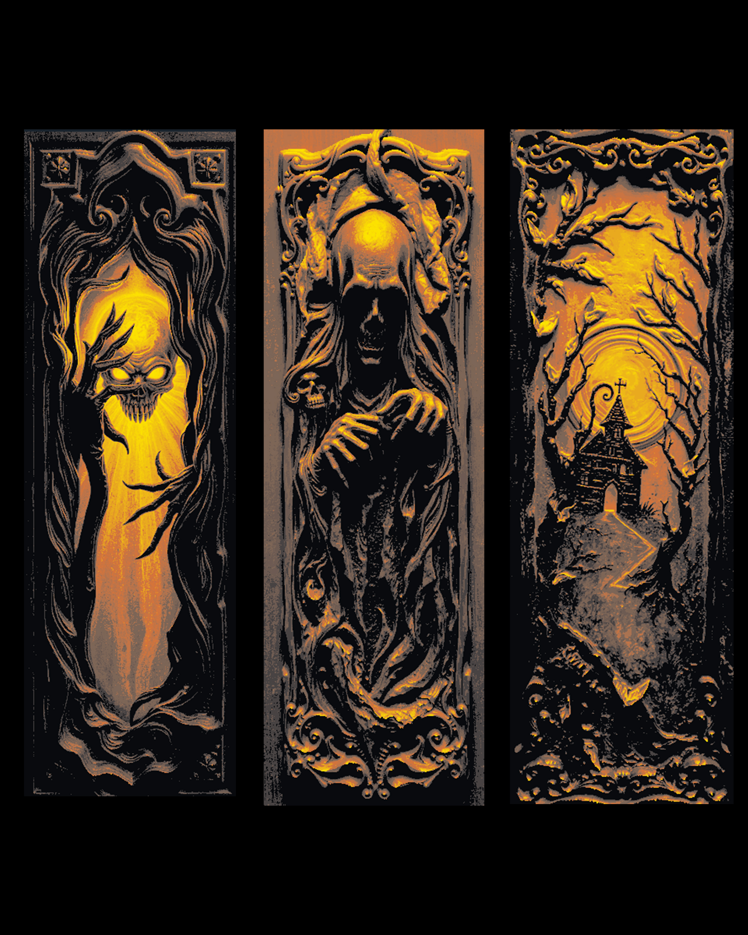 The haunted doorways to other dimensions and fear - Set of bookmarks by BooneCo3d HueForge model: The haunted doorways to other dimensions and fear - Set of bookmarks by BooneCo3d