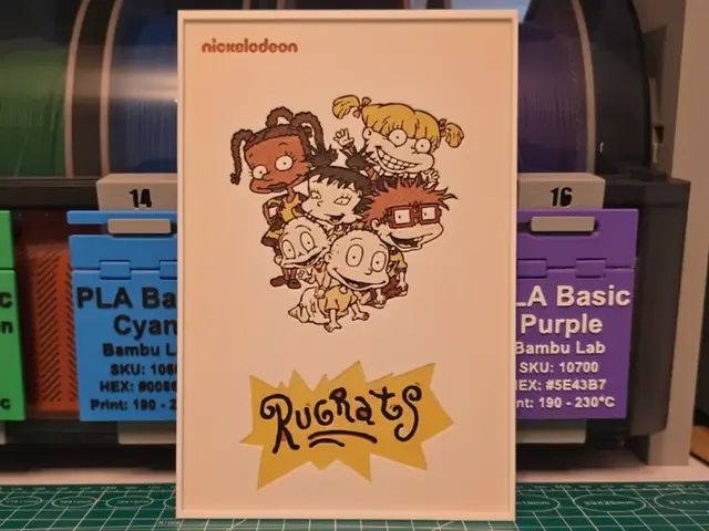 HueForge model: Rugrats Poster - Hueforge Art by Lumpy3D