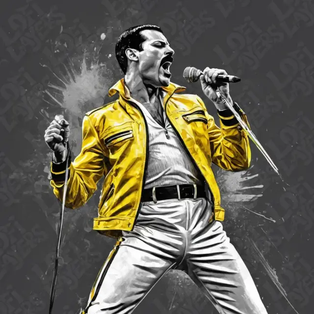 HueForge model: Freddie Mercury Hueforge by LoFi Layers