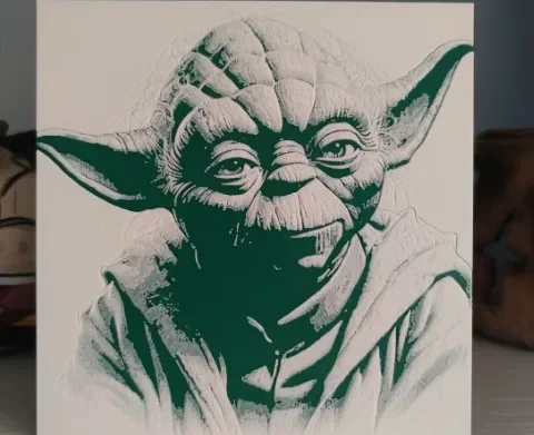 Hueforge Yoda by Litolunar HueForge model: Hueforge Yoda by Litolunar