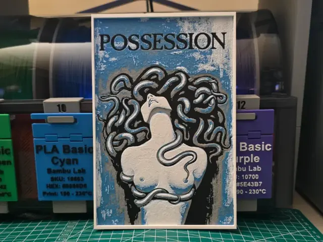 HueForge model: Possession Movie Poster - Hueforge Art by Lumpy3D