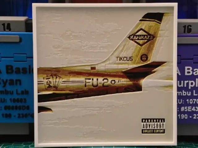 HueForge model: Eminem's "Kamikaze" Album Art — Hueforge Creation by Lumpy3D
