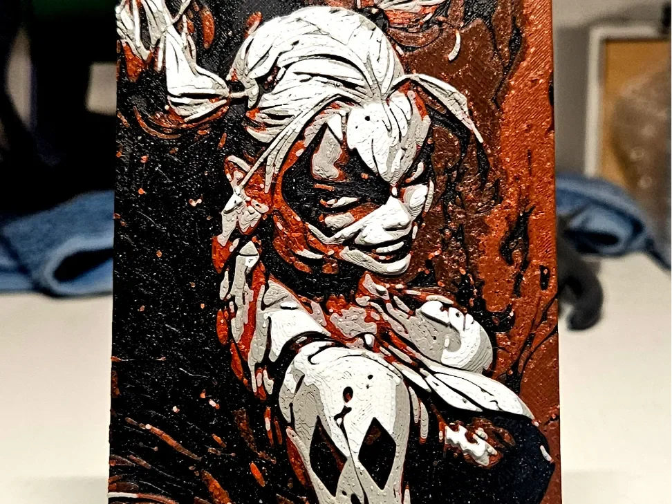 Harley Quinn by Mano's 3d_Art HueForge model: Harley Quinn by Mano's 3d_Art
