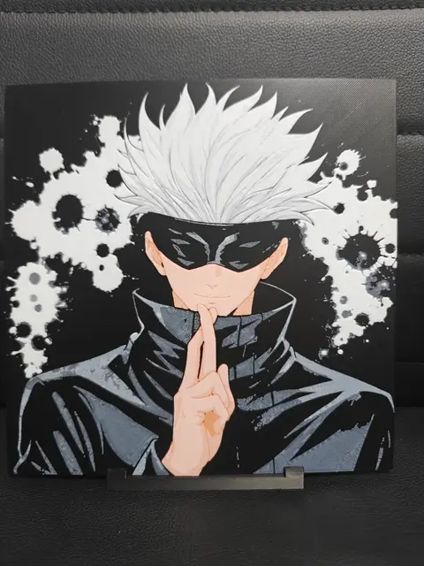 HueForge model: Satoru Gojo Jujutsu Kaisen by TheHueforgeLady