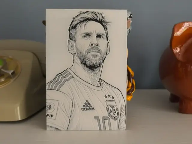 HueForge model: HueForge Messi by Litolunar