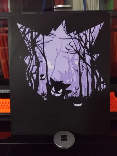 Pokemon Gengar/Haunter/Gastly (HueForge)
