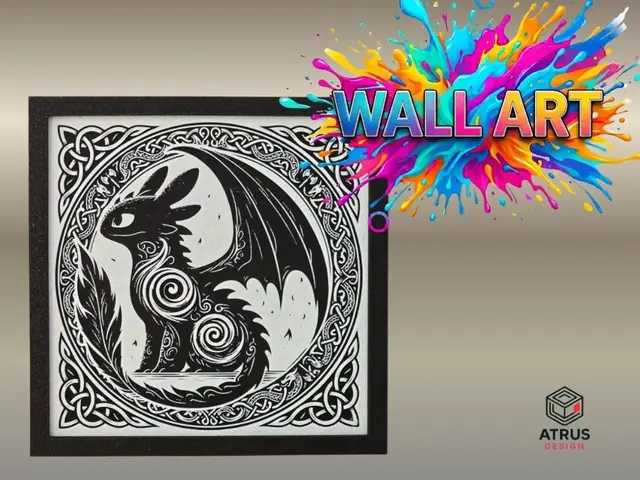 HueForge model: Toothles Wall Art by Atrus Design