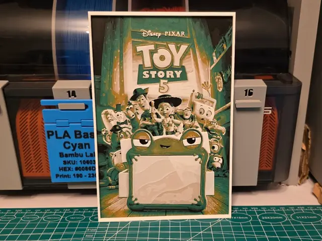HueForge model: Toy Story 5 Movie Poster - Hueforge Art by Lumpy3D