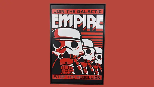 HueForge model: Star Wars Join the Rebellion by BusyKikiBee