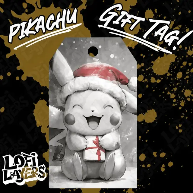 HueForge model: Pikachu Gift Tag Hueforge by LoFi Layers