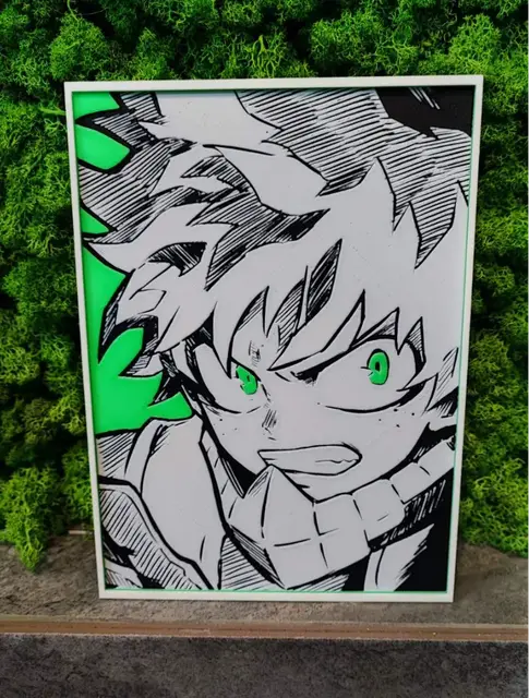 HueForge model: My Hero Academia by Garuda3D