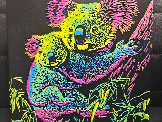 HueForge model: Koalas Pop Art by TheHueforgeLady