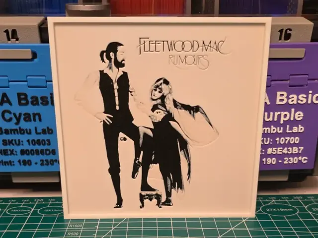 HueForge model: Fleetwood Mac "Rumours" Album - Hueforge Art by Lumpy3D