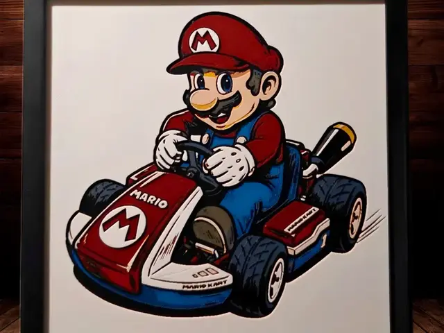 HueForge model: Mario - Mario Kart - 200x200 by Side Quest Hues