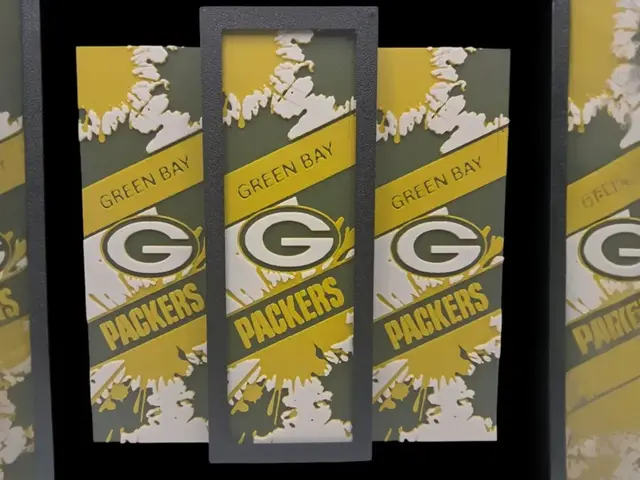 HueForge model: Green Bay Packers 50mm x 150mm Bookmark by MythicHue's