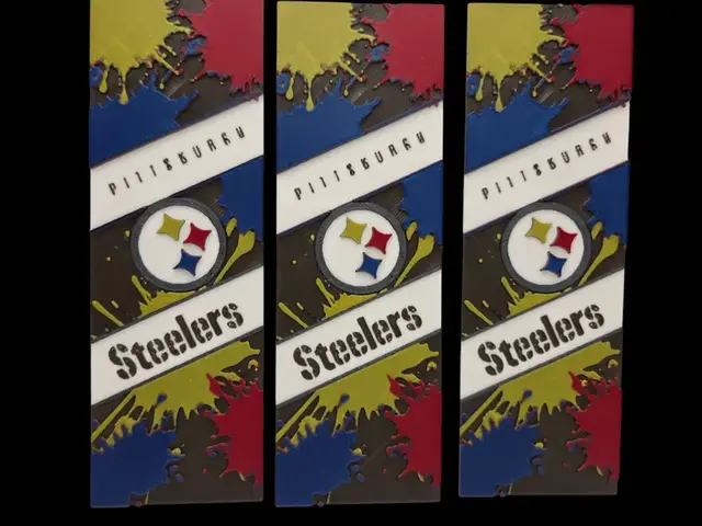 HueForge model: Steelers 50x150mm Hueforge Bookmark by MythicHue's