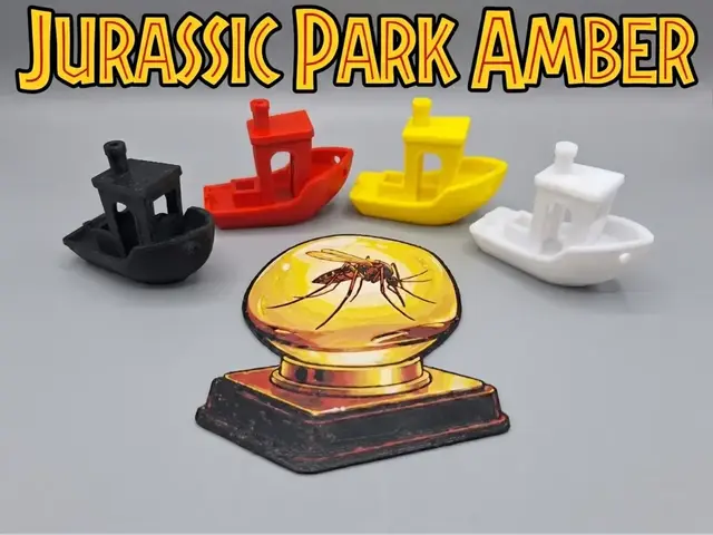 HueForge model: Jurassic Park - Mosquito in Amber by LED