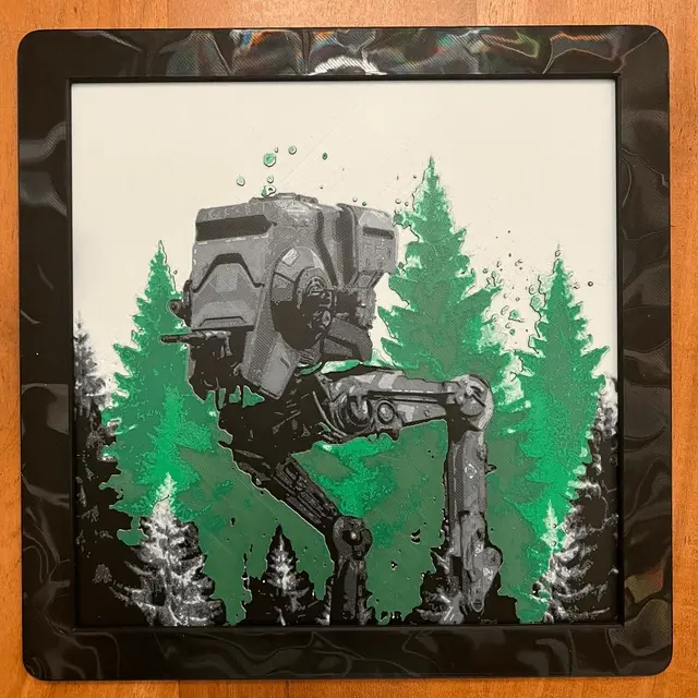HueForge model: AT-ST by JustBe 3D Printing