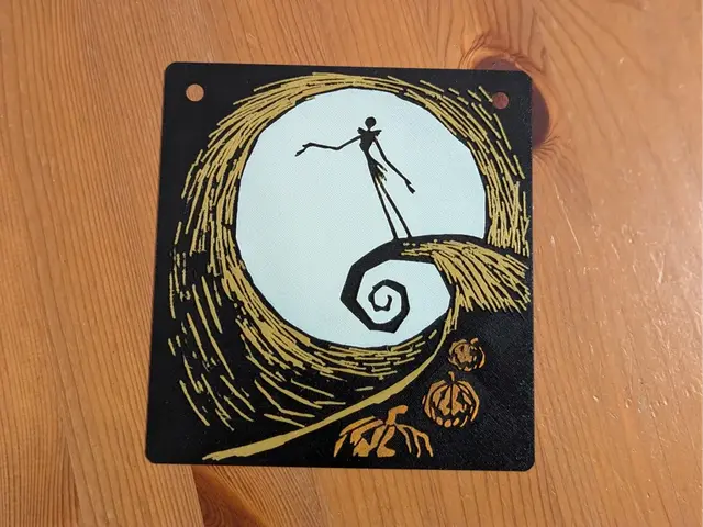 Jack Skellington Silhouette - HueForge Wall Art
