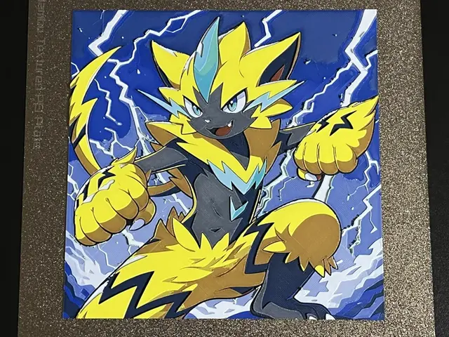 Zeraora in lightning fury pokemon hueforge